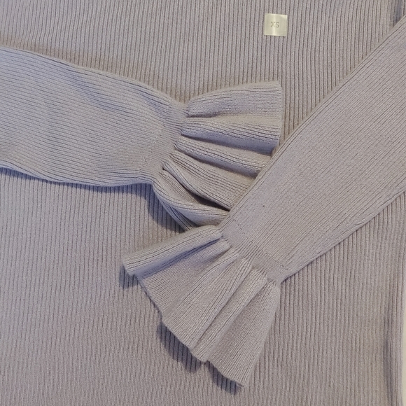 Ann Taylor Factory purple ribbed sweater - Picture 4 of 4